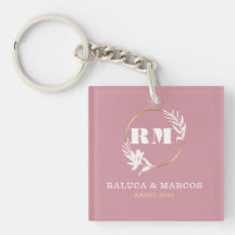 Modern Custom Monogram Anniversary Keepsake