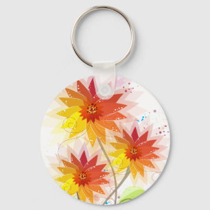 Llavero Modern Floral Illustration