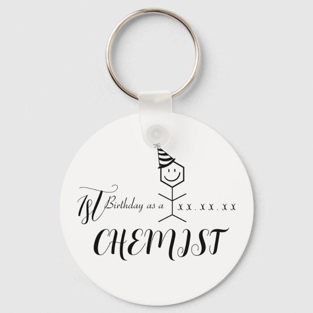 Llavero Modern Funny Chemist Pharmacist Birthday Chemistry (Anverso)