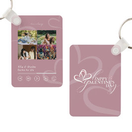 Llavero Modern Minimal Chic Music Player Photo Galentines