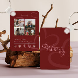 Llavero Modern Minimal Chic Music Player Photo Valentine's