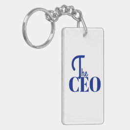 Llavero Modern Minimal The CEO Blue