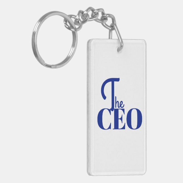 Llavero Modern Minimal The CEO Blue (Frente Izquierda)