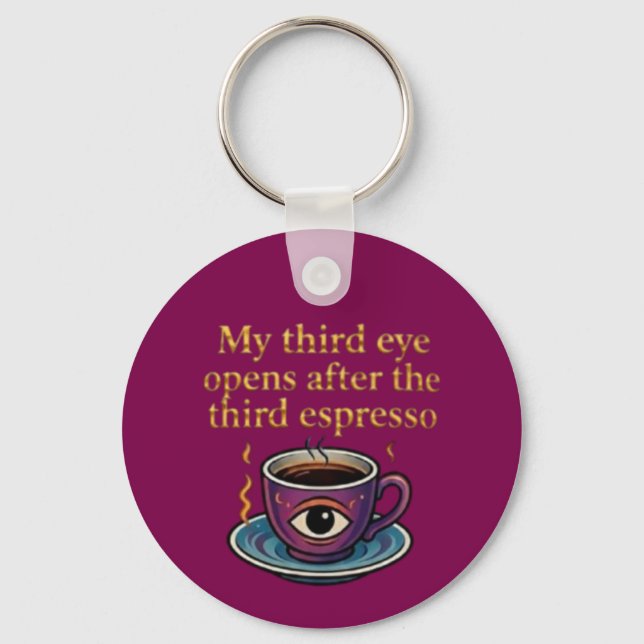 Llavero Modern Mystic Coffee Art My third eye collection (Anverso)