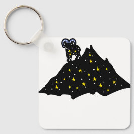 Llavero Modern Ram Zodiac Keychain – Sleek Aries 