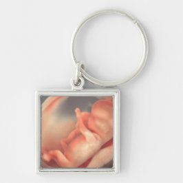 Llavero Moderna foto de un Recién nacido de ultrasonido si