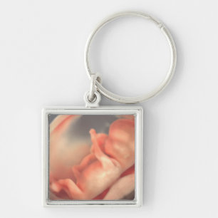 Llavero Moderna foto de un Recién nacido de ultrasonido si