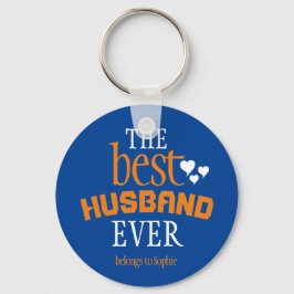 Llavero Moderna La Mejor Tipografía Del Esposo De La Histo