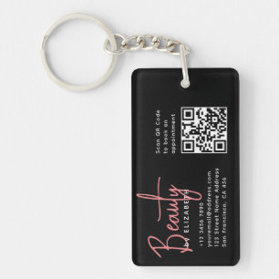 Llavero Moderna Moda de moda Belleza Profesional Código QR