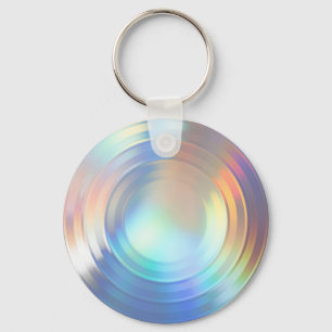Llavero Moderna sirena pastel arcoiris Unicornio Holográfi