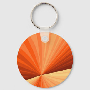 Llavero Moderno Gráfico Fractal Abstracto Naranja Rojo Vai