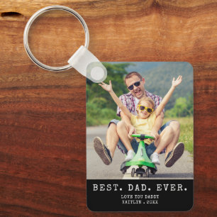 Llavero Moderno MEJOR PAPÁ DEL MUNDO 2 Fotos Personalizada