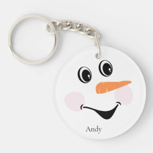 Llavero Moderno Personalizado lindo sonriente cara de Snow