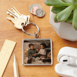 Llavero Moderno, te amamos, Mamá Fotocadena