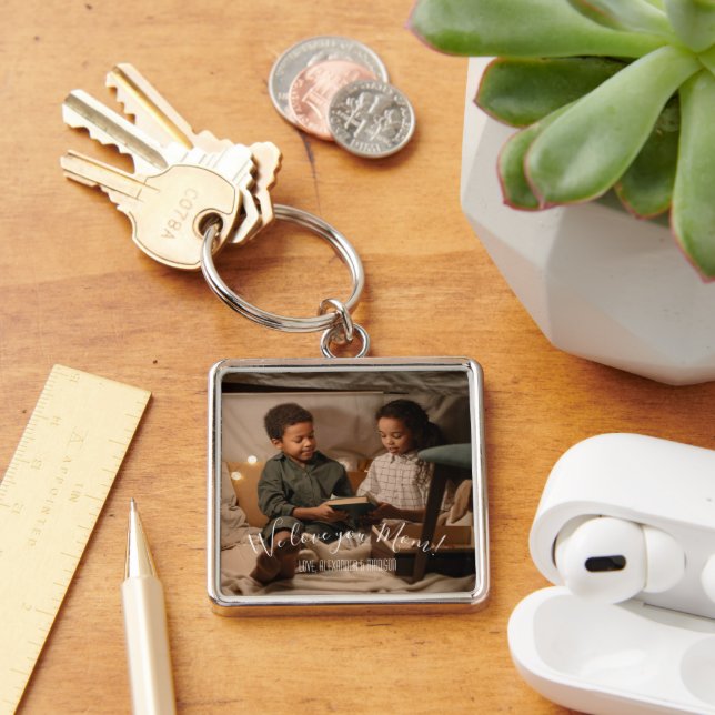 Llavero Moderno, te amamos, Mamá Fotocadena (Escritorio )