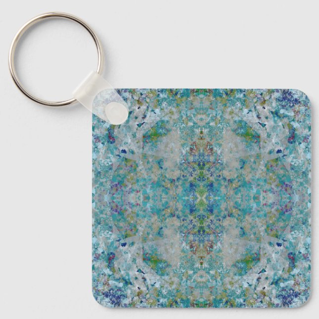 Llavero Moderno Único De Un Estilo Abstracto De Diseño Art (Anverso)