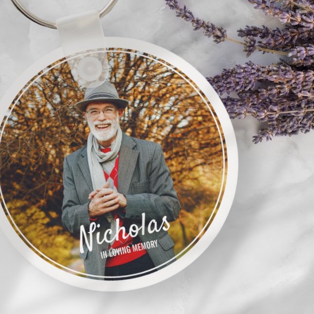 Llavero Modernos marcos simple foto memoria funeral (Subido por el creador)