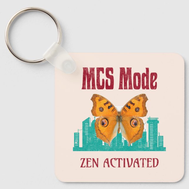 Llavero Modo MCS de sensibilización sobre sensibilidad quí (Anverso)