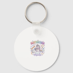 Llavero Modo Unicornio Mathicorn Tipografía Adorable Diseñ
