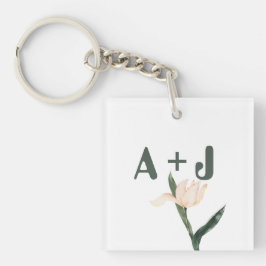 Llavero Modren blush pink floral