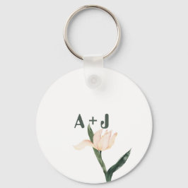 Llavero Modren blush pink floral