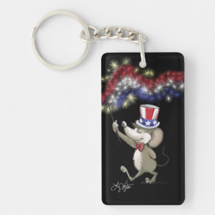 Llavero Moe's Happy 4 Of July Night Keychain
