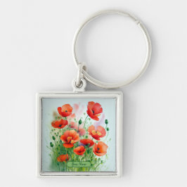 Llavero Mohnblumenwiese, Aquarell -