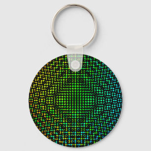 Llavero Moire Checkers por Kenneth Yoncich