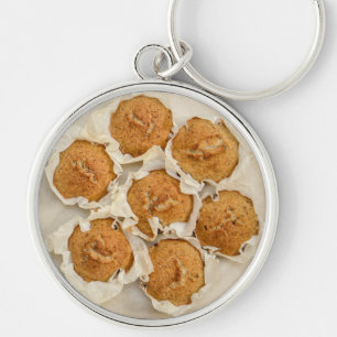 Llavero Molde de muffins de muffins gourmet en papel de pe