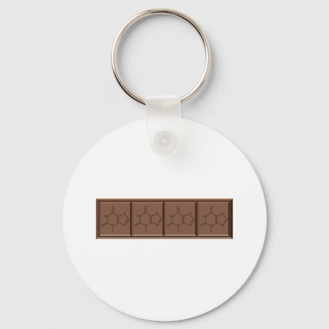 Llavero Molécula de chocolate (Anverso)
