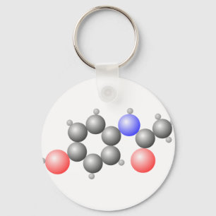 Llavero Molécula de paracetamol