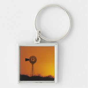 Llavero Molino de viento al atardecer, Sinton, Texas, Esta