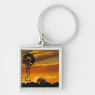 Llavero Molino de viento y puesta de sol, William Creek, O