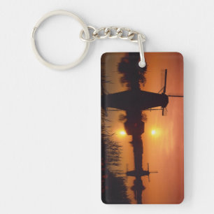 Llavero Molinos de viento al atardecer, Kinderdijk, Paíse