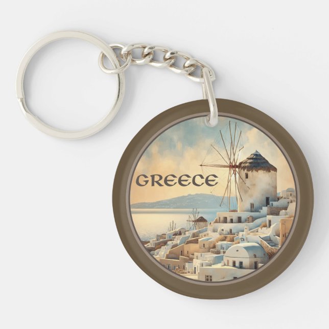 Llavero Molinos de viento de Mykonos (Frente)