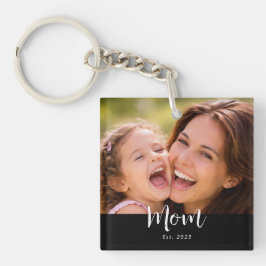 Llavero Mom Established Modern Script Photo