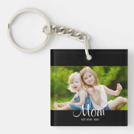 Llavero Mom Established Modern Script Photo