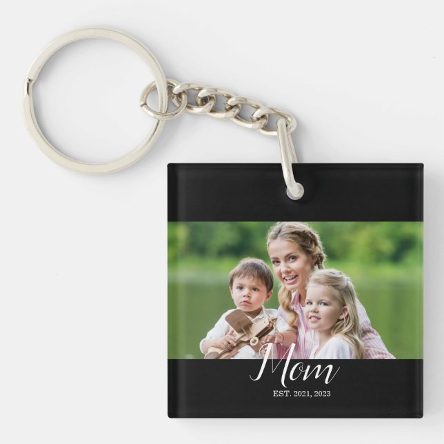 Llavero Mom Established Modern  Script Photo  (Frente)