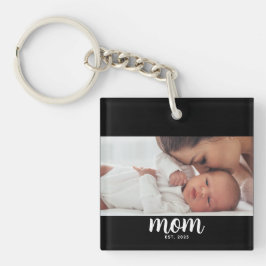Llavero Mom Established Modern Script Photo