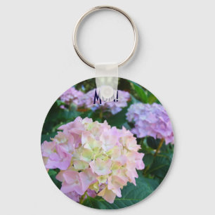 Llavero Mom! keychain Floral Hydranges Flowers gifts