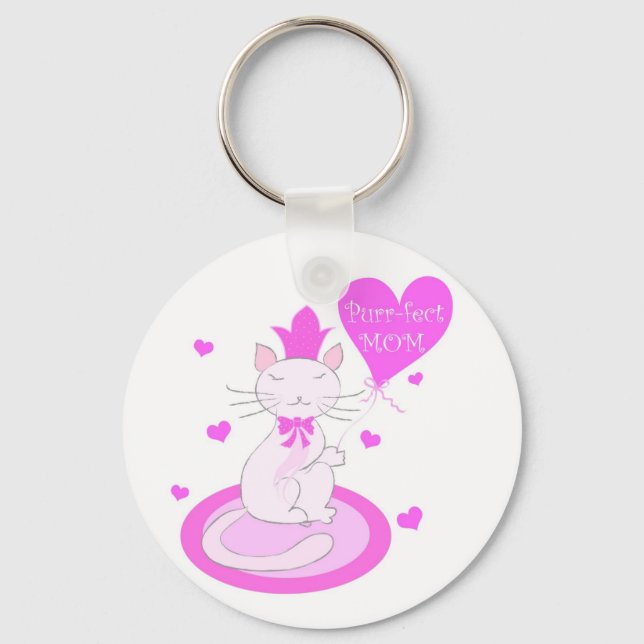 Llavero MOM Purr-fect - Keychain (Anverso)