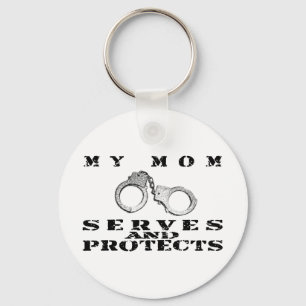 Llavero Mom Serves Protects - Cuffs