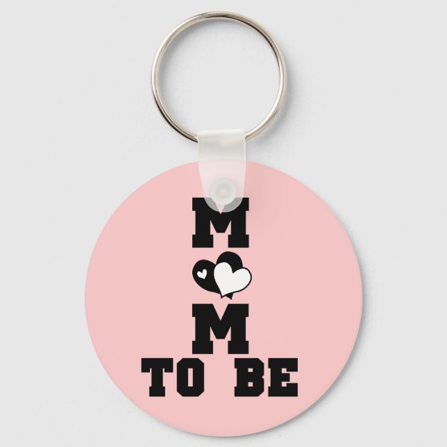 Llavero MOM to Be - Texto negro (Anverso)