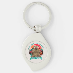 Llavero Momento del Maestro Zen Bigfoot Arte Retro de Medi