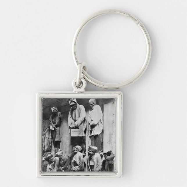 Llavero Momias de la catacumba en Palermo, Italia (Frente)