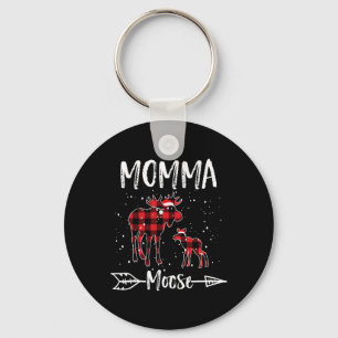Llavero Momma X-mas Moose Santa Family coincidiendo con pi