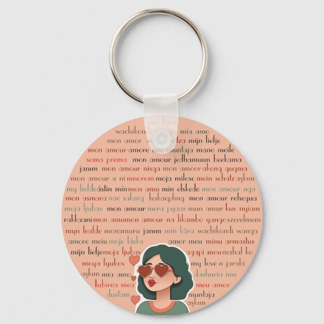 Llavero Mon Amour (Anverso)