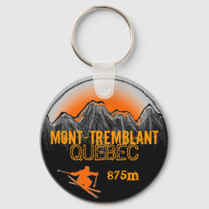 Llavero Mon Tremblant naranja Quebec cadena de claves para