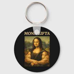 Llavero Mona Lifta Divertida Mona Lisa Levantamiento Entre