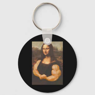 Llavero Mona Lisa Bodybuilding Muscular Gimnasio Traje